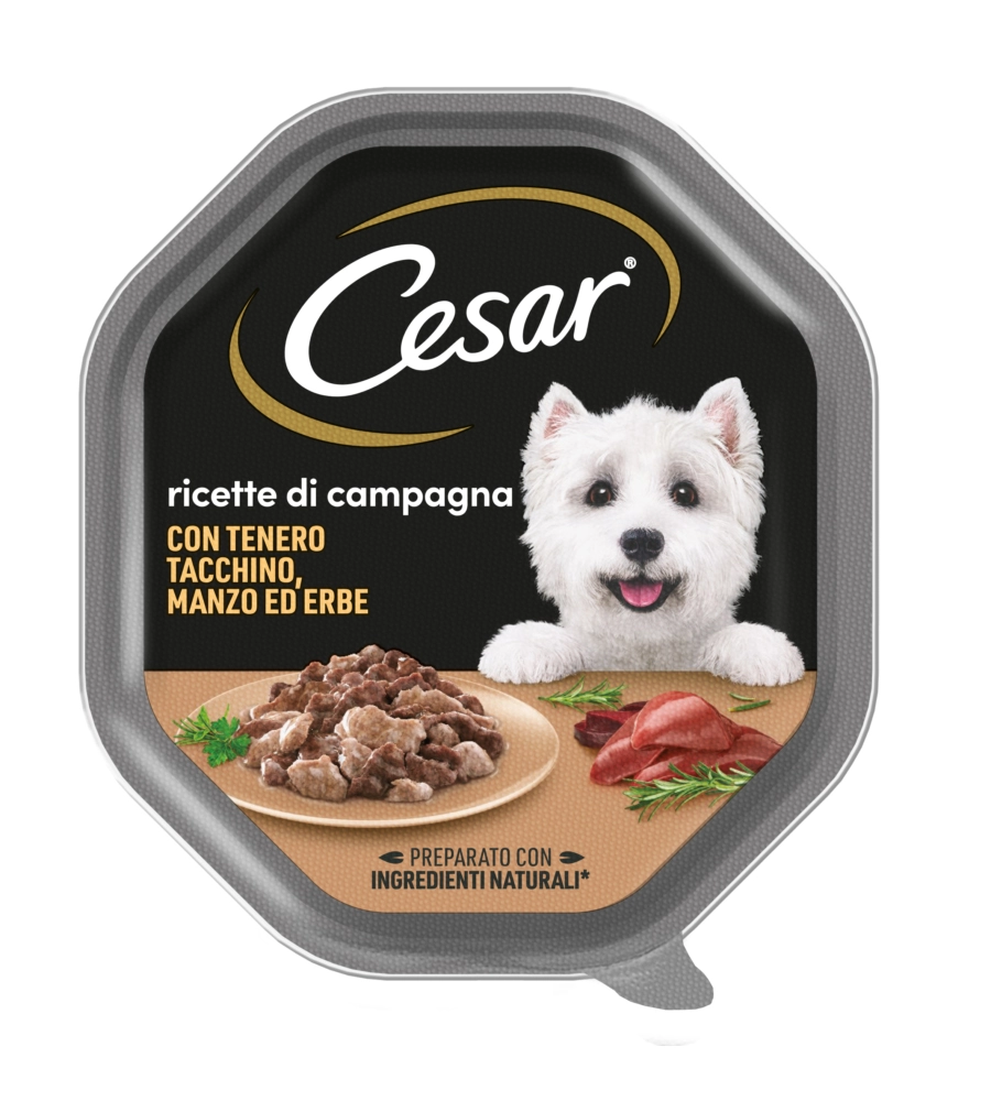 Cesar - umido per cani manzo e tacchino 150 gr