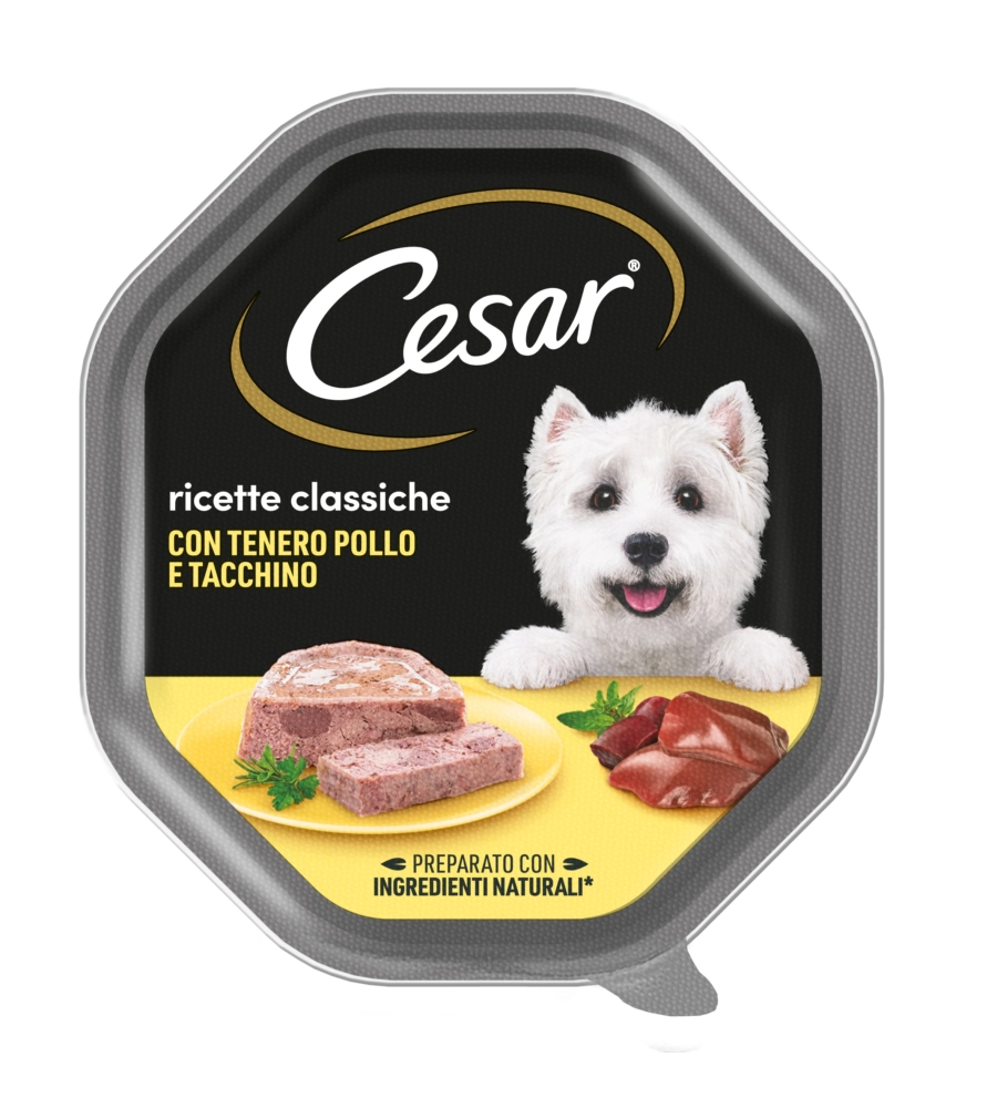 Cesar - umido per cani pollo e tacchino 150 gr