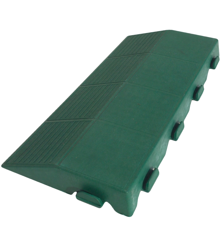 Scivolo autobloccante per pavimentazione esterna verde maschio, 205x400x48 mm.