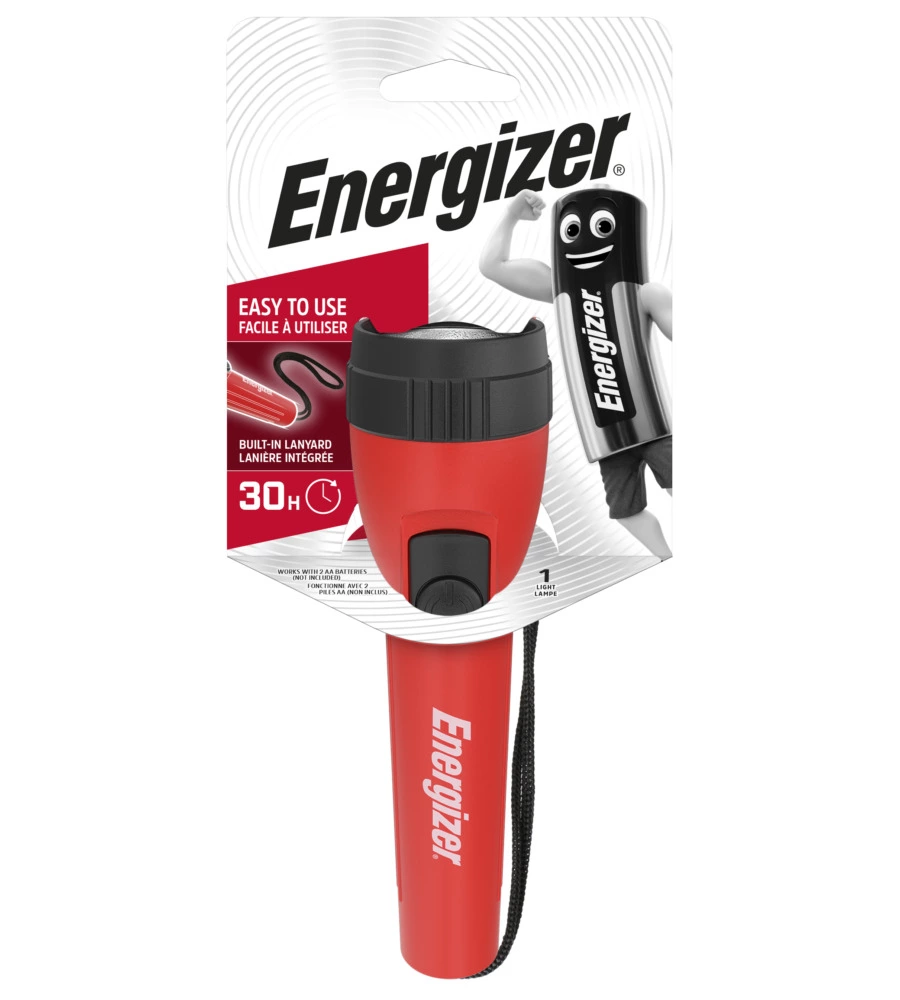 Energizer plastic light 25 lumens + 2aa