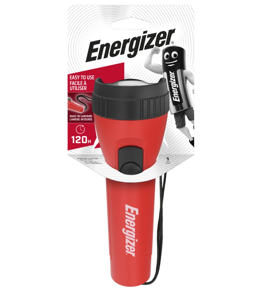 Energizer plastic light 25 lumens + 2d