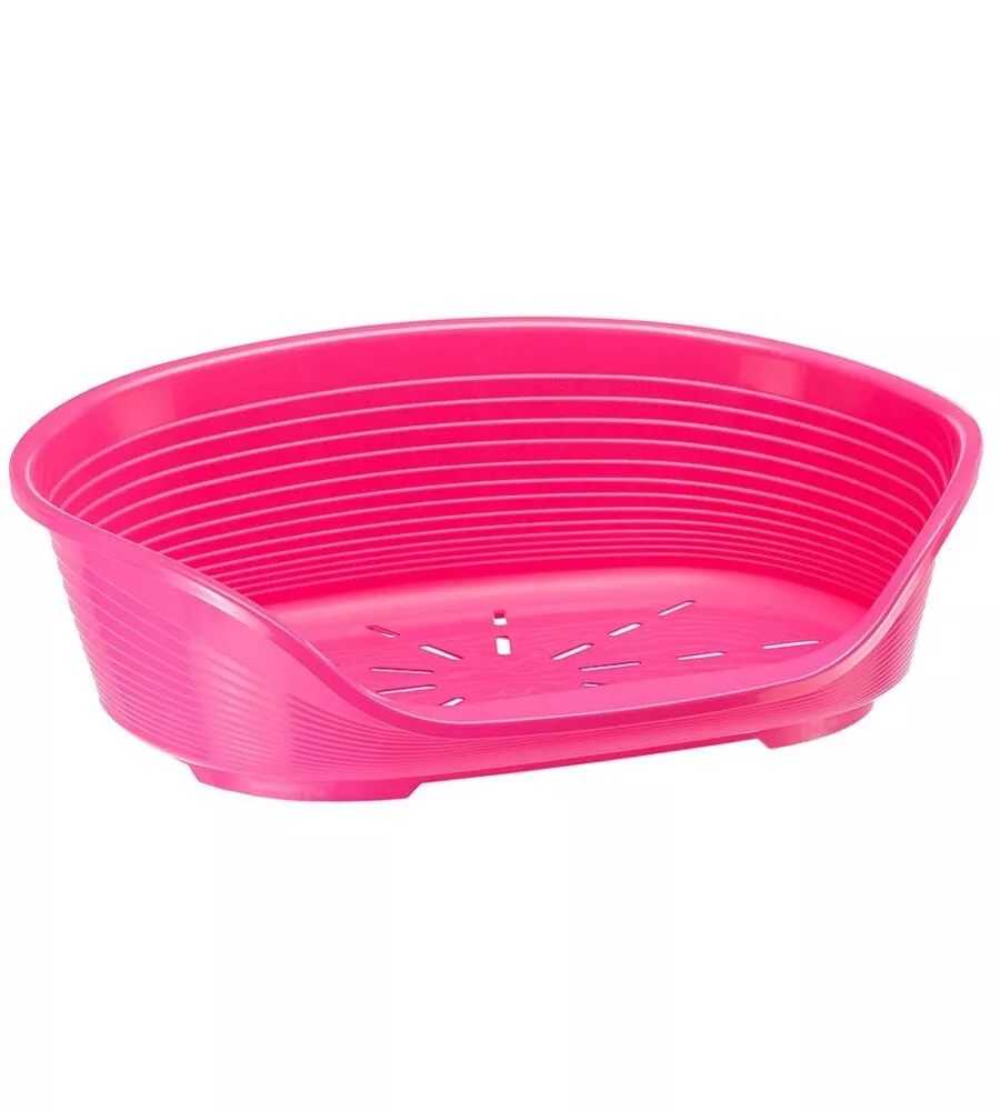 Cuccia da interno per cani e gatti "siesta deluxe 2" fucsia, 49x36x17,5 cm - ferplast