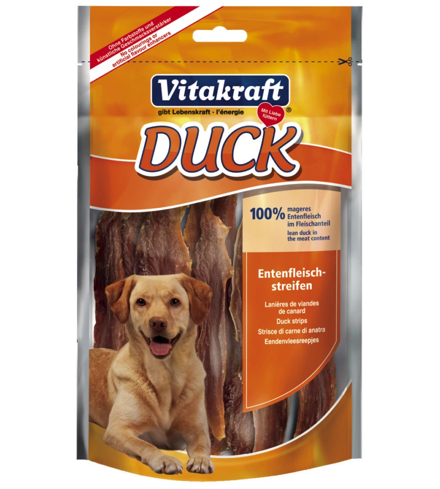 Duck strisce di carne di anatra 80 gr. - vitakraft