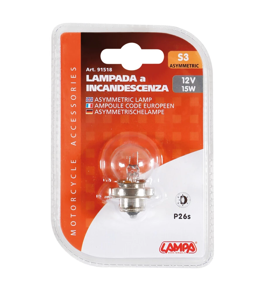 Lampada 12v s3 p26s 15w  91518