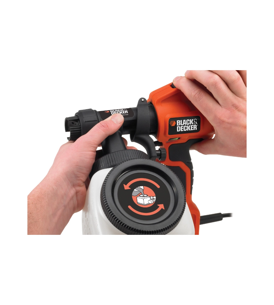 Verniciatore a spruzzo elettrico black&decker "hvlp200" 400 w