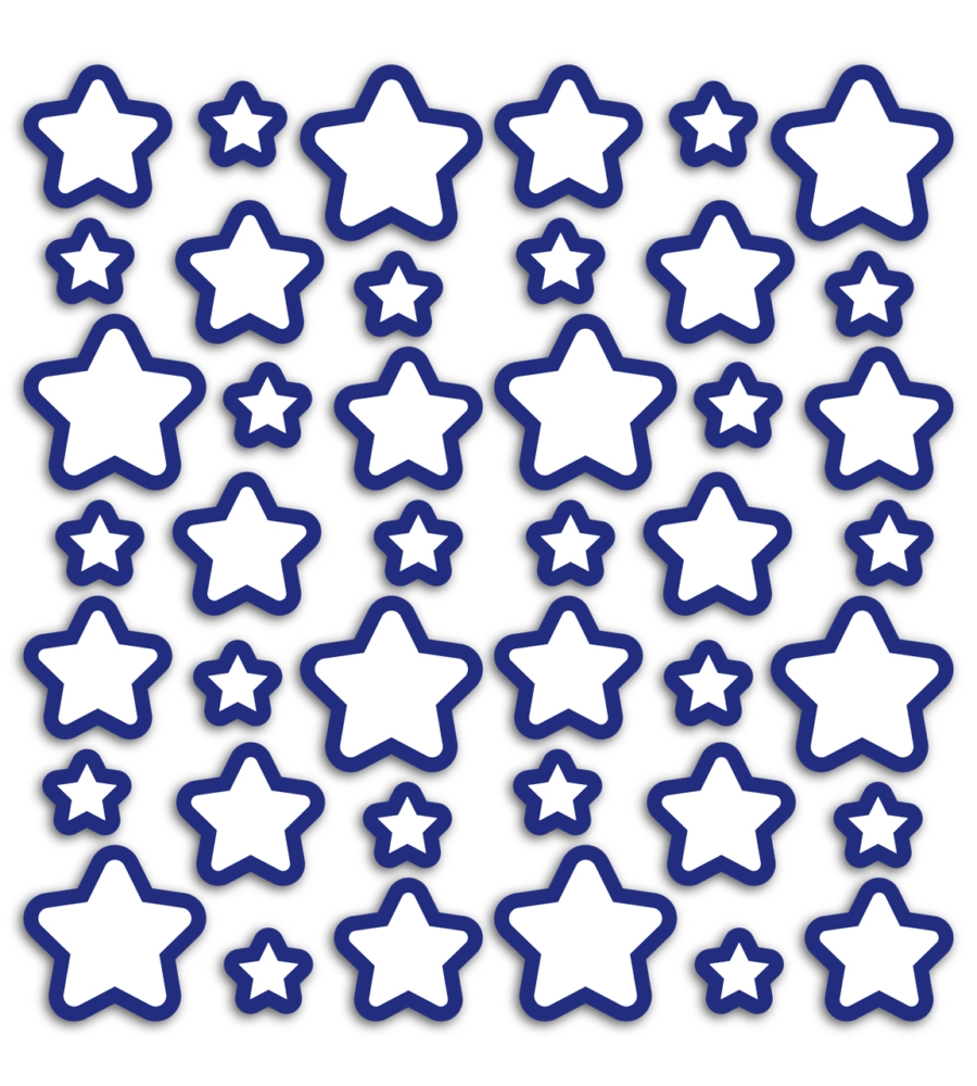 Stickers foam m glow 3d stars  - decoro crearreda.