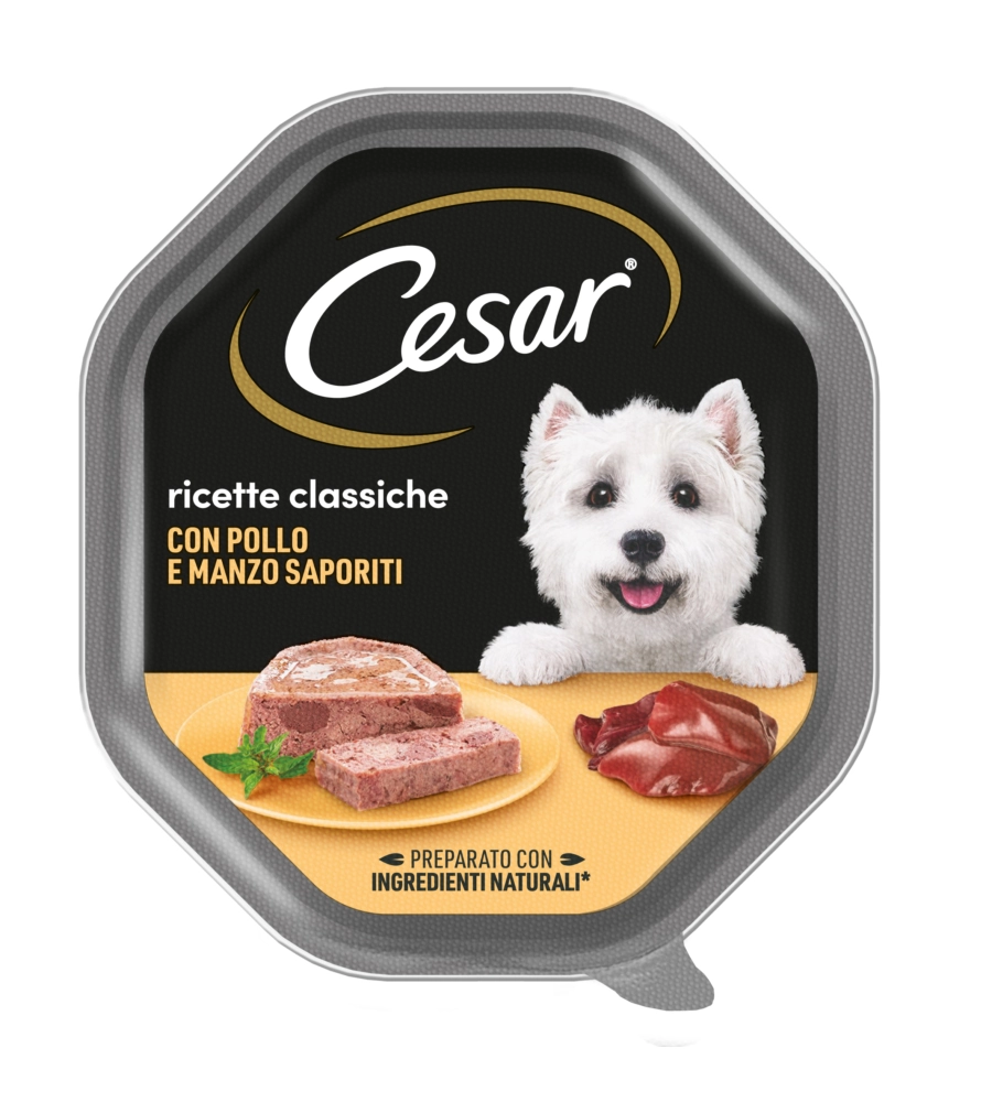 Cesar - umido per cani agnello e cuore di verdure 150 gr