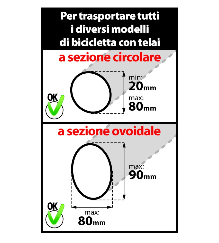 Porta bicicletta "bike-one" in acciaio nero - n50100