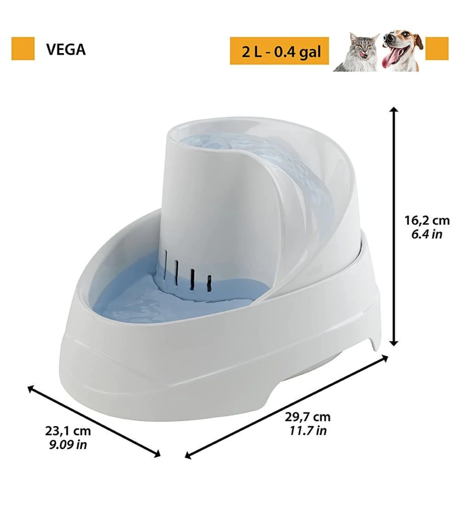 Fontanella per gatti e cani "vega" - ferplast