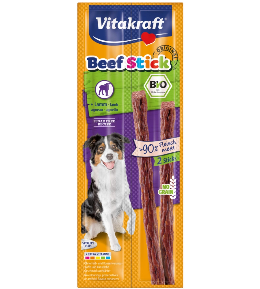 Bio beef stick agnello 2 pezzi - vitakraft