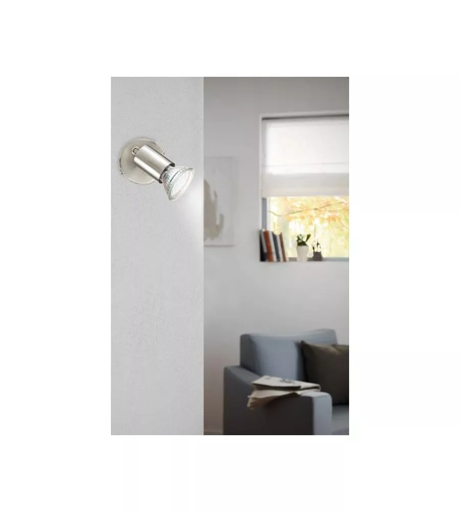 Faretto  a parete "buzz led" con lampadina inclusa , gu10