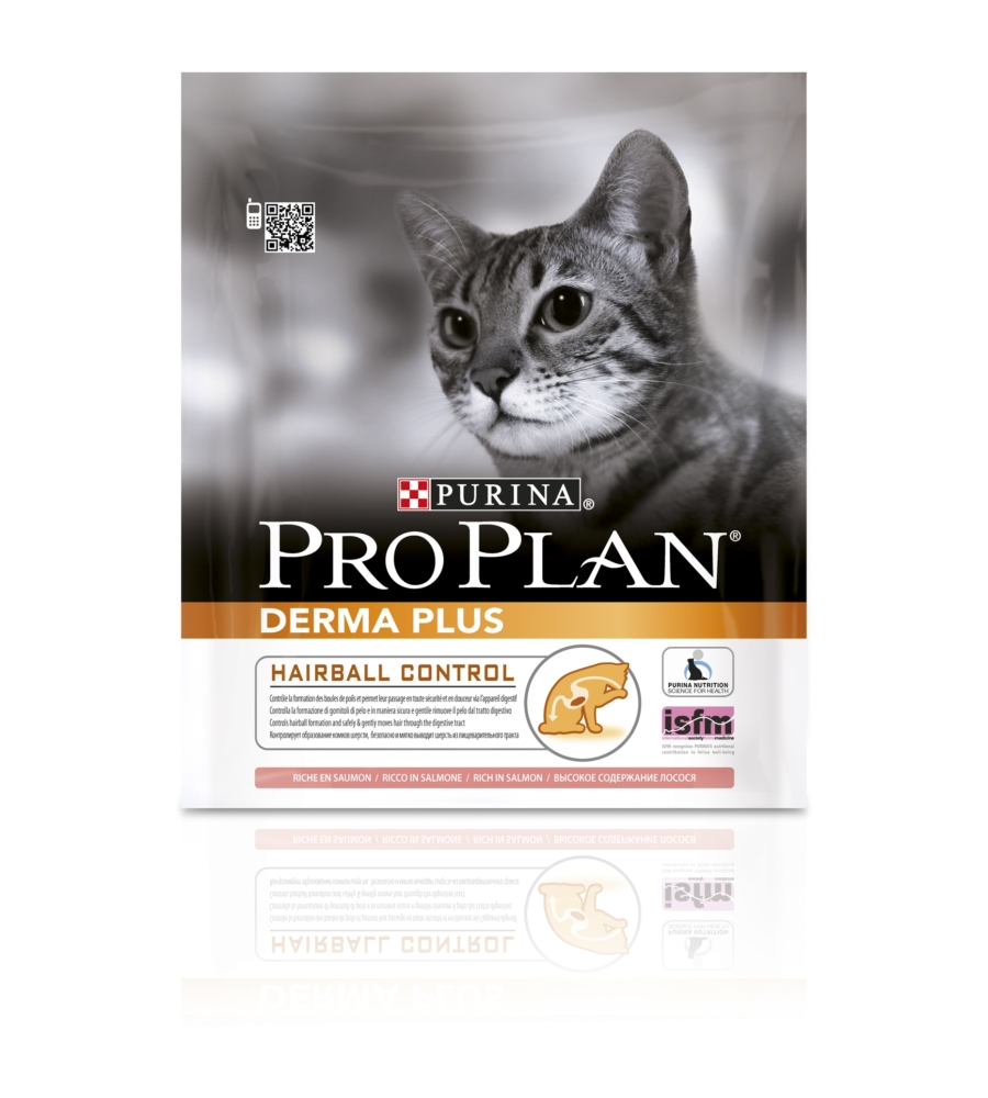 Pro plan  alimento secco per gatto, derma plus - 400gr.