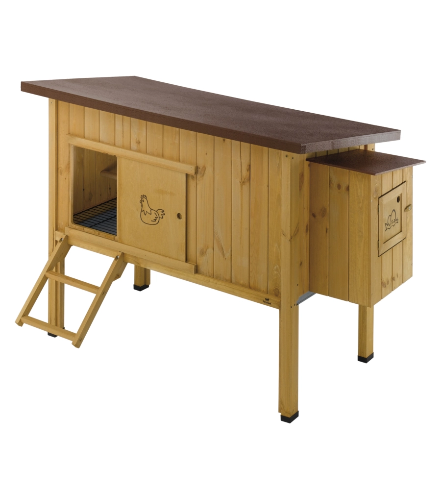 Casetta pollaio per galline in legno "hen house 30", 162x100x110 cm - ferplast