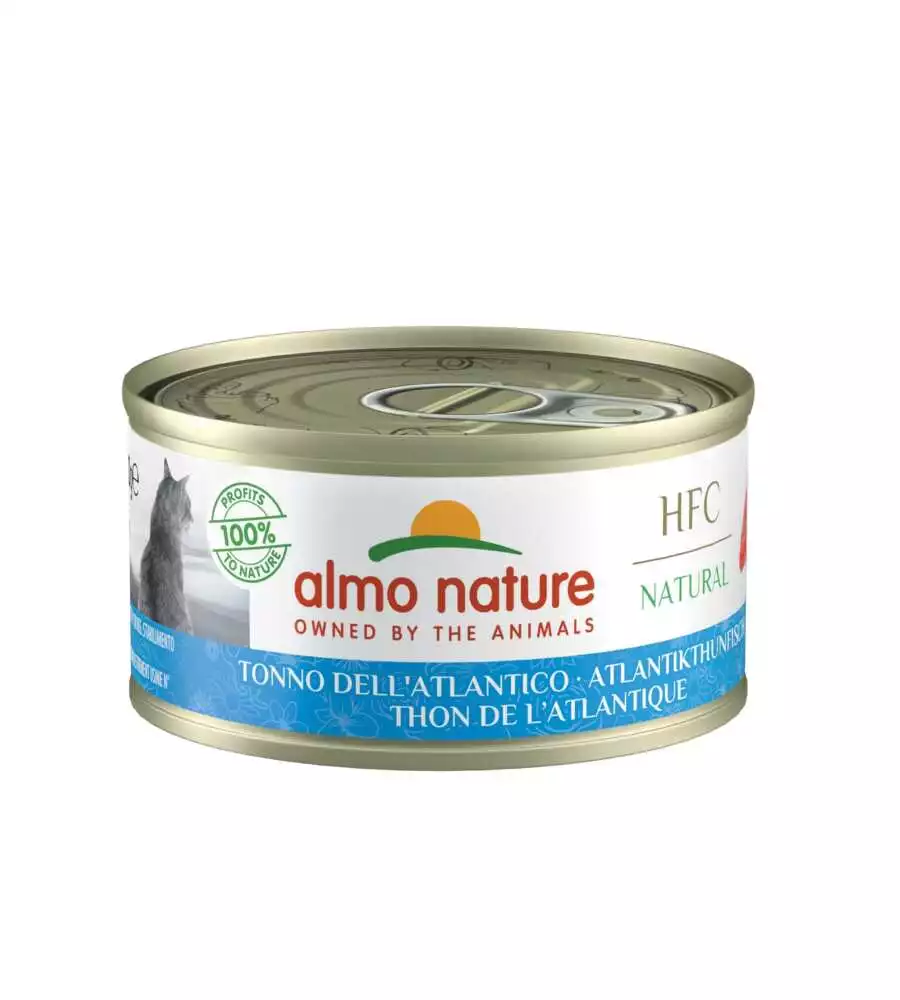 Lattina da 70 gr. tonno dell atlantico,  alimento umido per gatti.