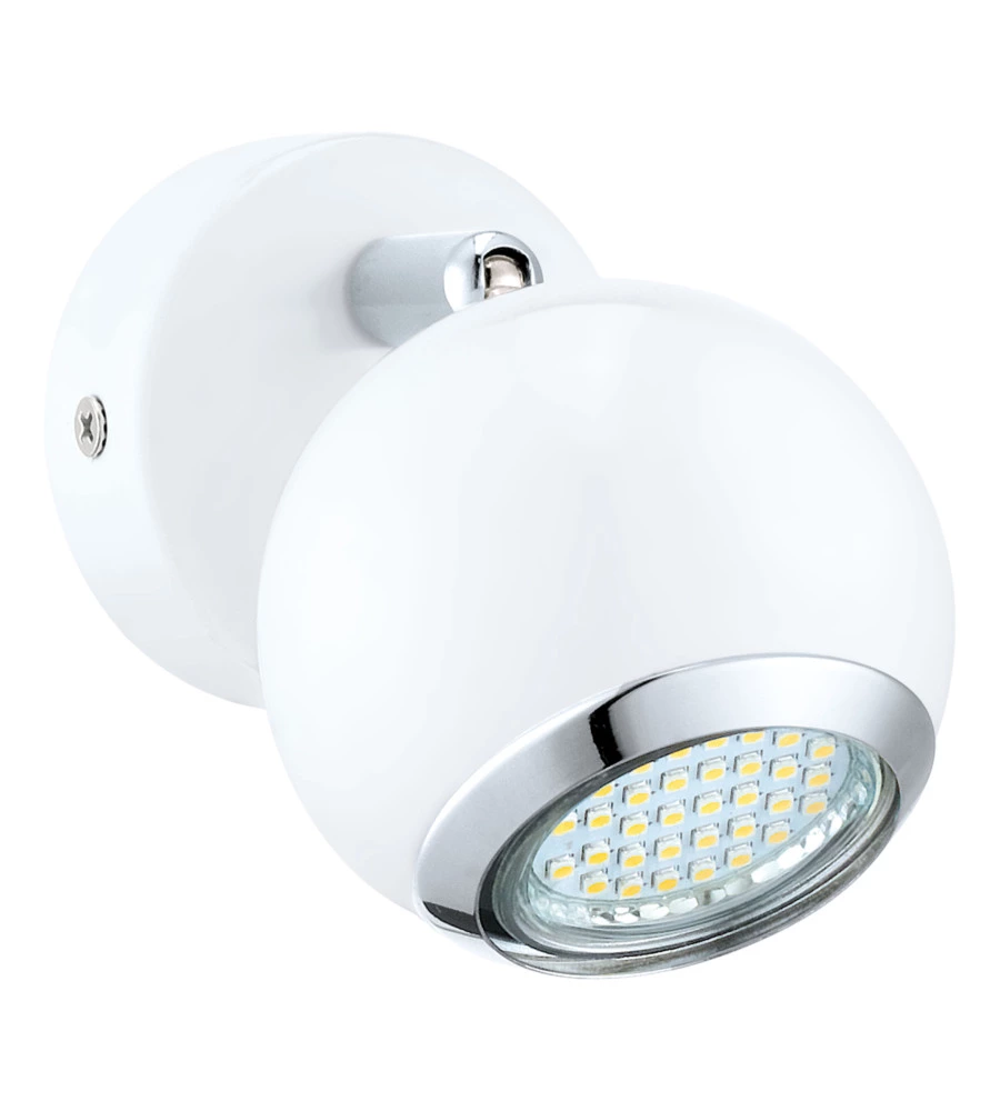 Faretto a led da parete "bimeda" in acciaio 2,5 watt 240 lm