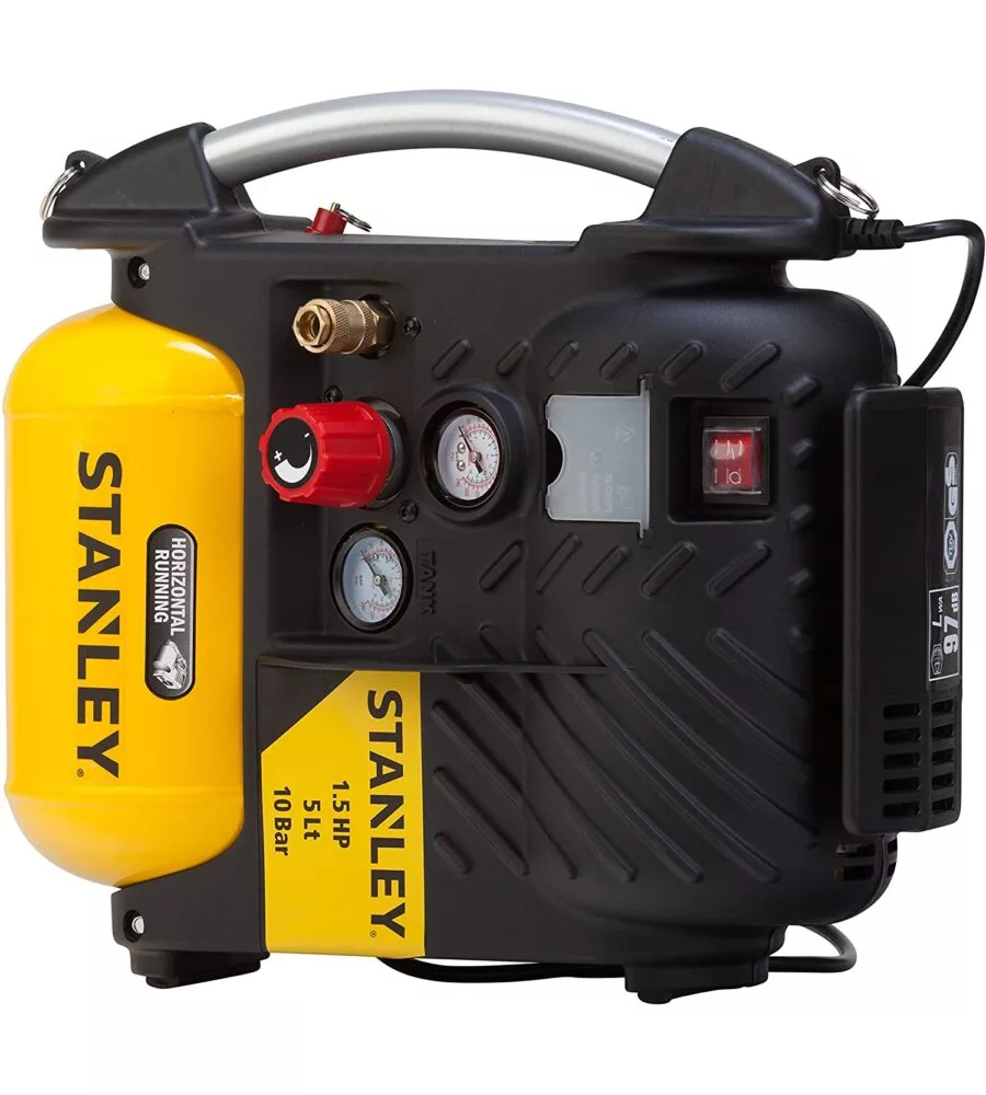 Compressore aria portatile stanley 5l 1,5hp