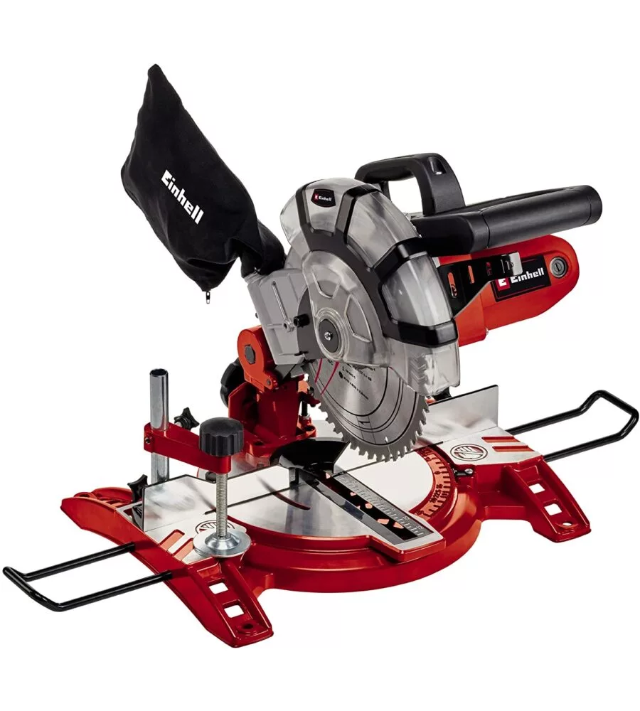 Troncatrice per legno einhell "tc-ms 2112" 1400 watt diametro lama 210 mm