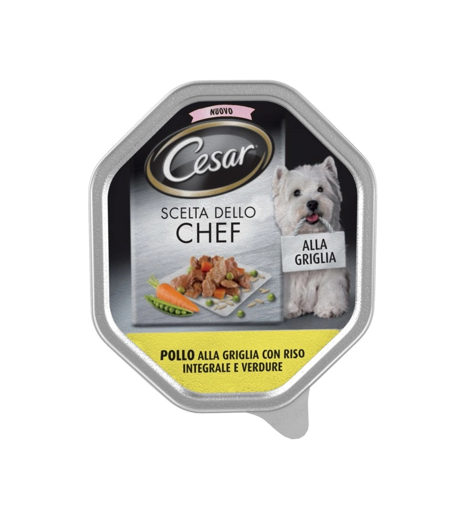 Cesar - umido per cani pollo, riso e verdure 150 gr