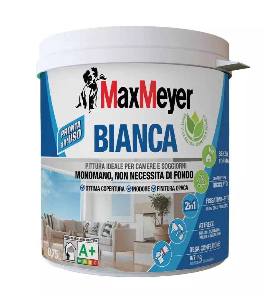 Pittura bianca monomano bianco lt 0,75