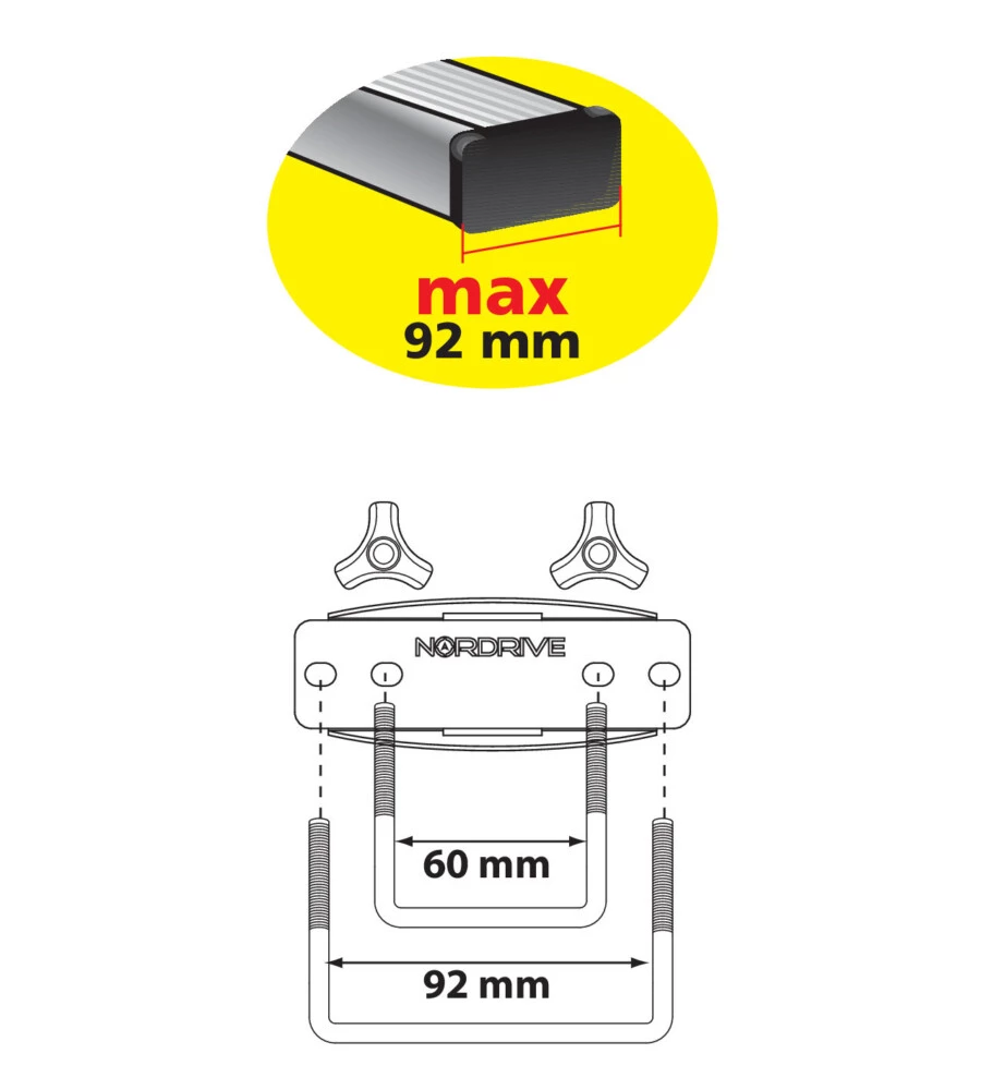 Box tetto per auto 530 litri  in abs grigio goffrato - n60020