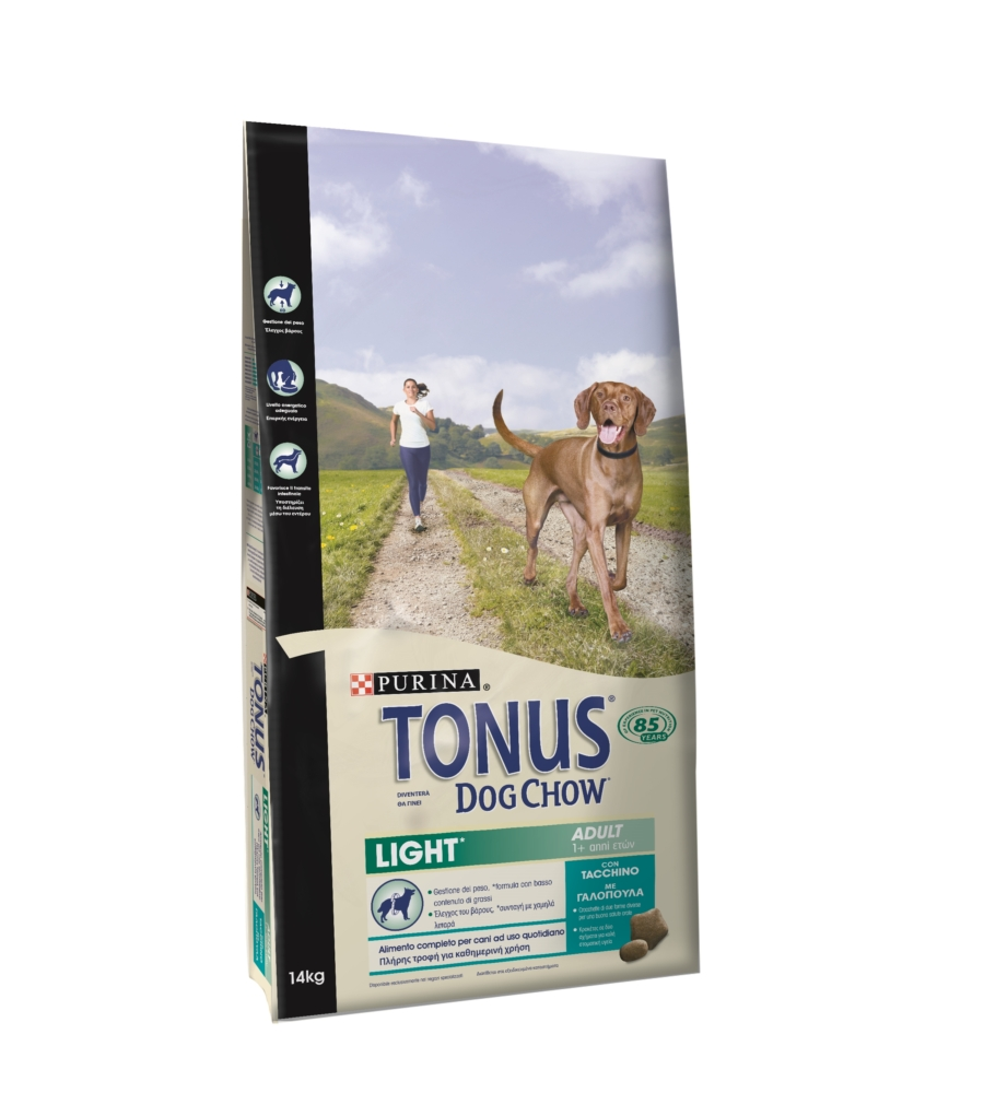 Crocchette cane tonus dog chow light tacchino - 14 kg.