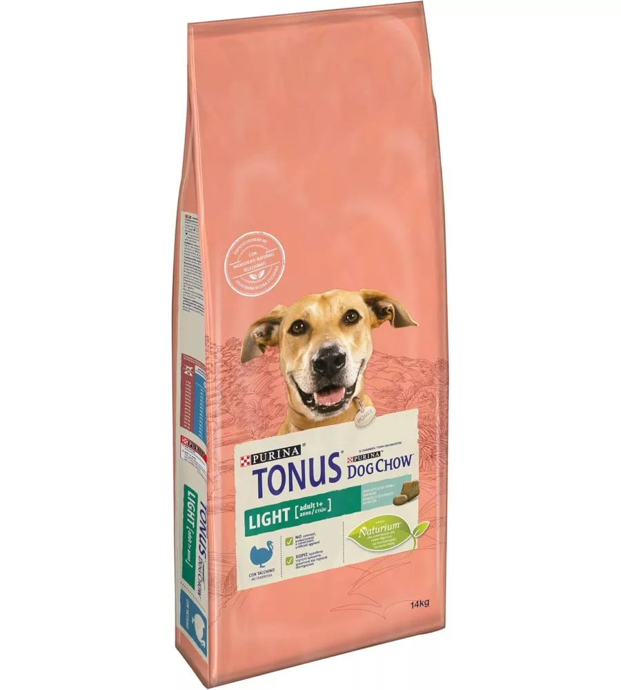 Crocchette per cani purina "tonus dog chow" adulto di tutte le taglie con tacchino 14 kg