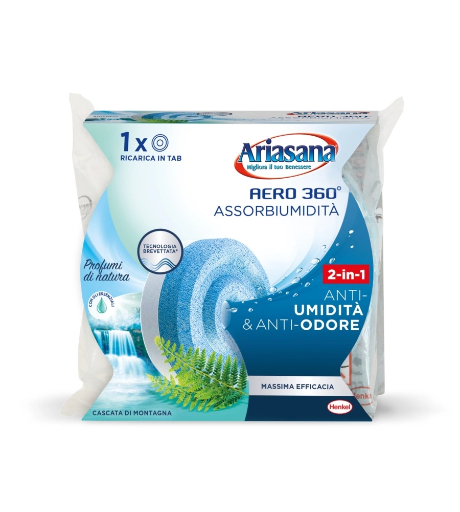 Ariasana aero 360° ricarica tab freschezza di primavera 450g - henkel.