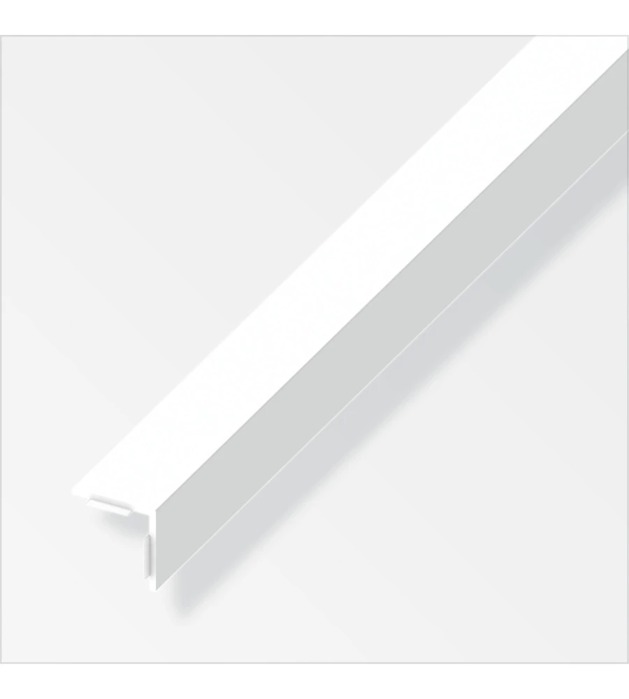 Angolare autoadesivo 10x10 pvc bianco - 1 metro.