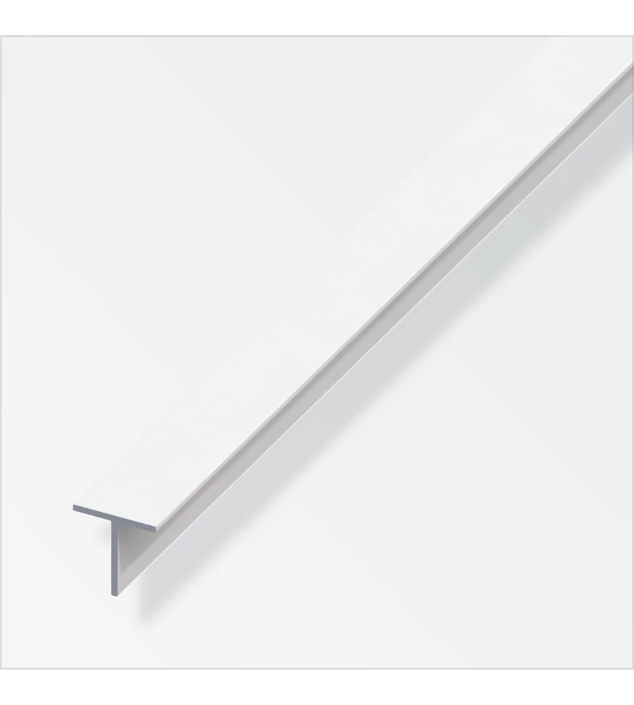 Profilo a t quadrato in pvc bianco - 19,5x19,5x2500 mm