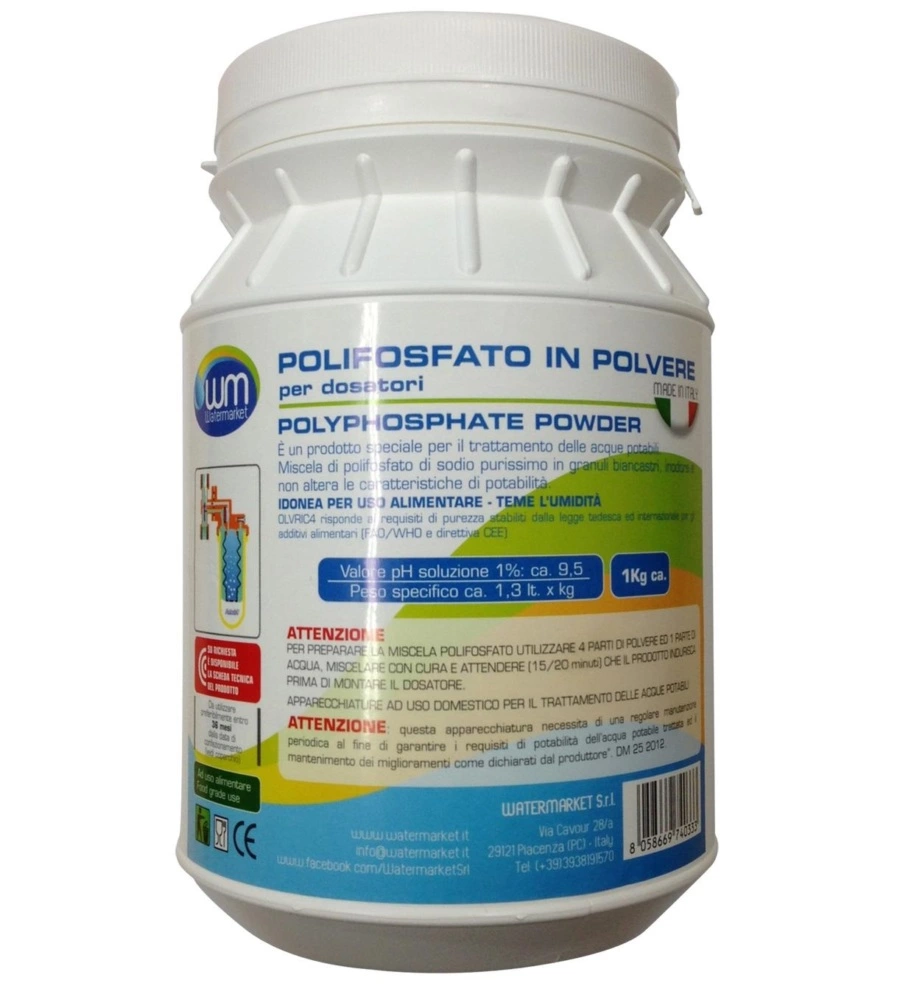 Polvere polifosfato per dosatori - 1 kg.