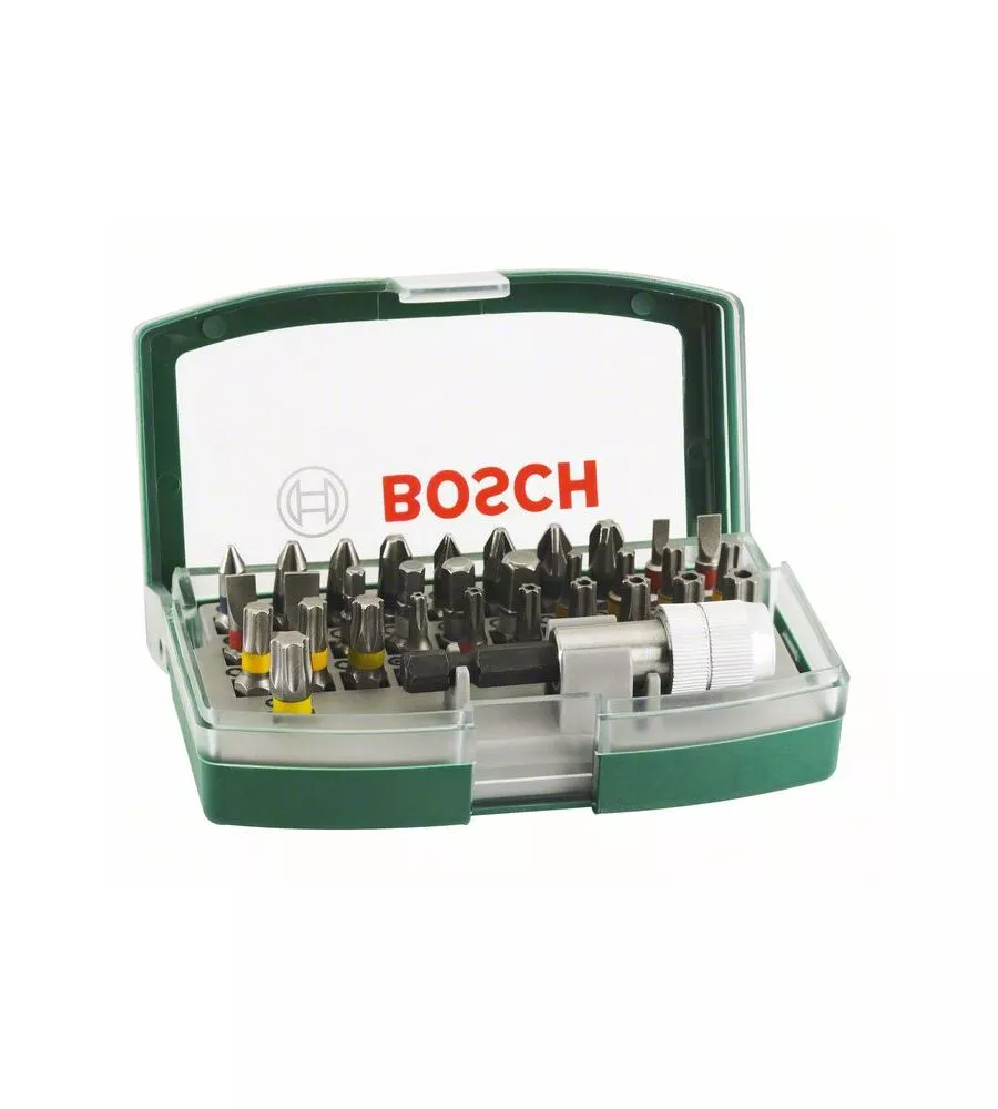 Set bit avvitamento bosch con codice colore, 32 pezzi