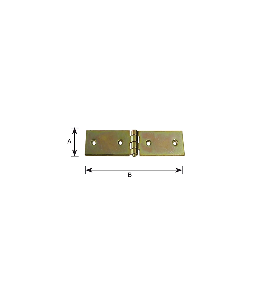 Asetta 120 x 36 mm. zincate giallo