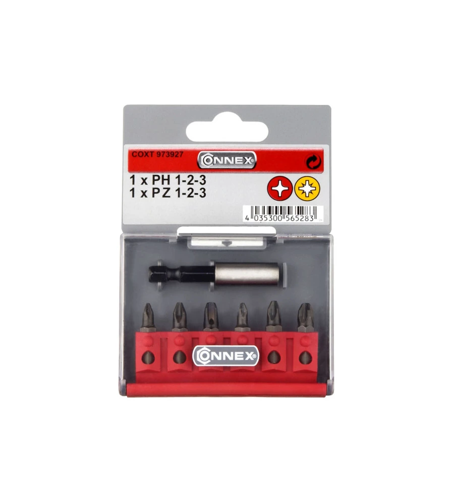 Set inserti ph e pz 6 pz. + supporto magnetico