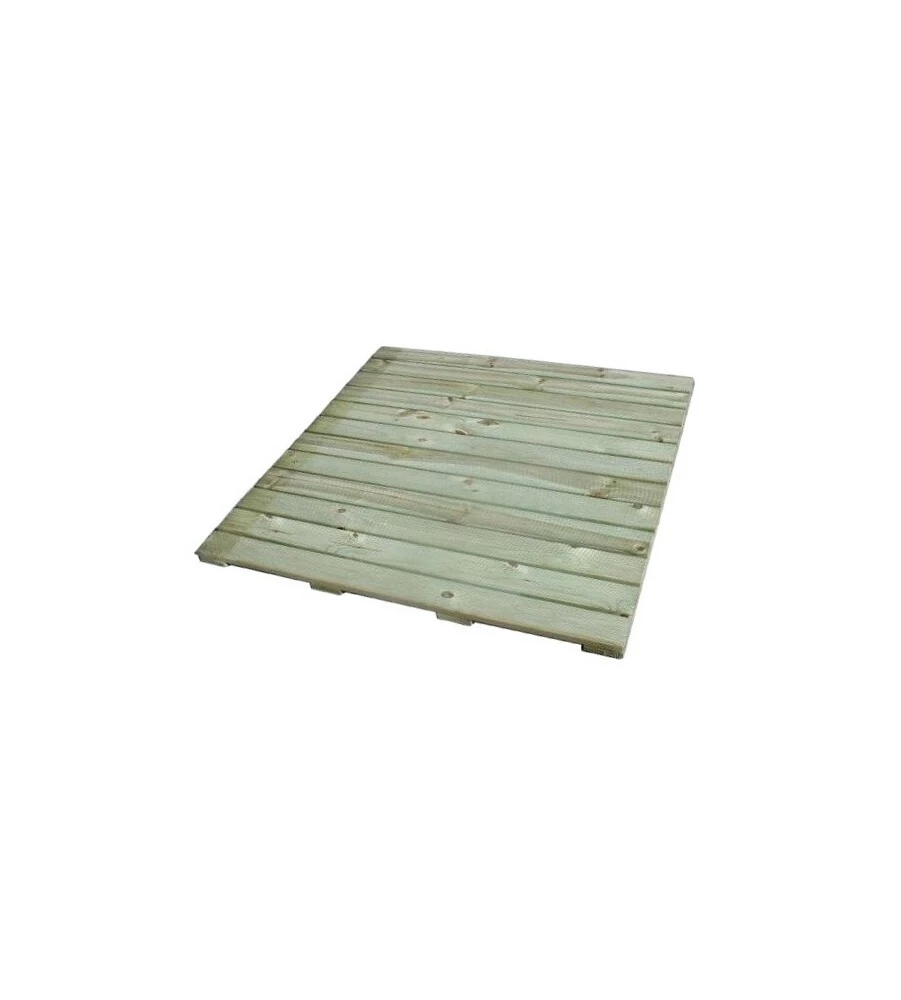 Pedana in legno zigrinata - 100 x 100 x 3,6 cm