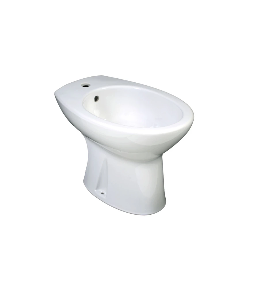 Bidet a terra in ceramica bianco "serie idro".