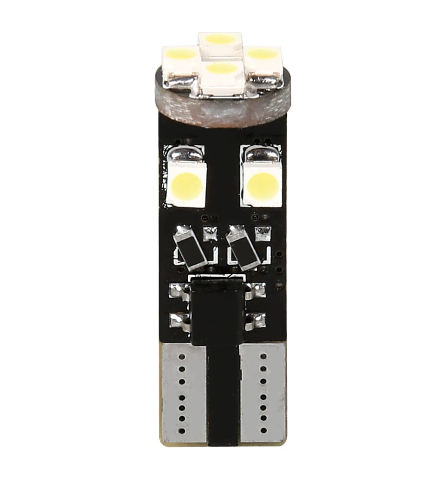 Lampada 12v hyper-led 24 - 8 smd x 3 chips - (t10) - trifocus - w2,1x9,5d - 2 pz  58464