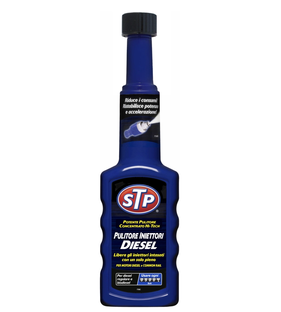 Pulitore iniettori per diesel common rail stp, 200 ml