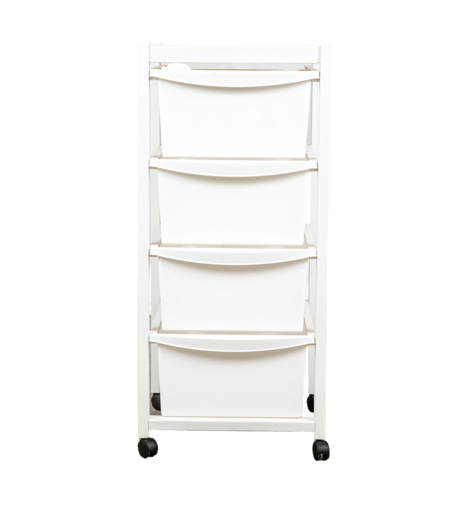 Carrello multi-scomparto laccato