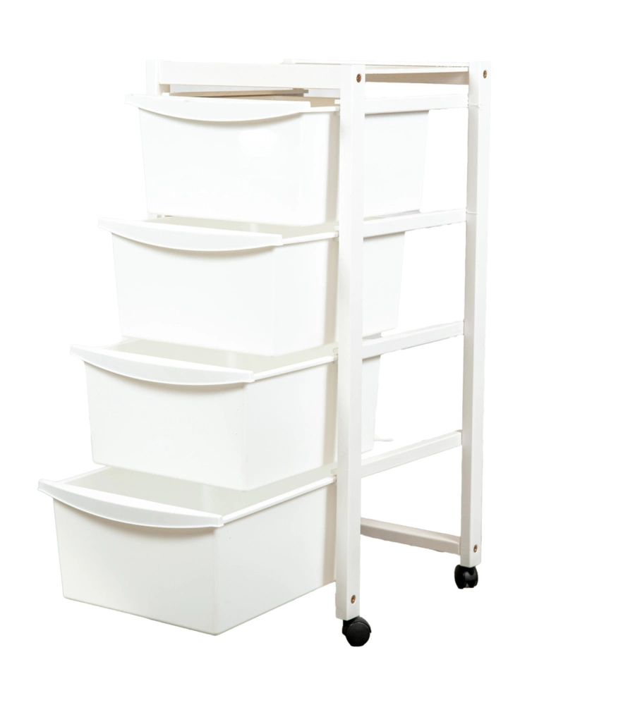 Carrello multi-scomparto laccato