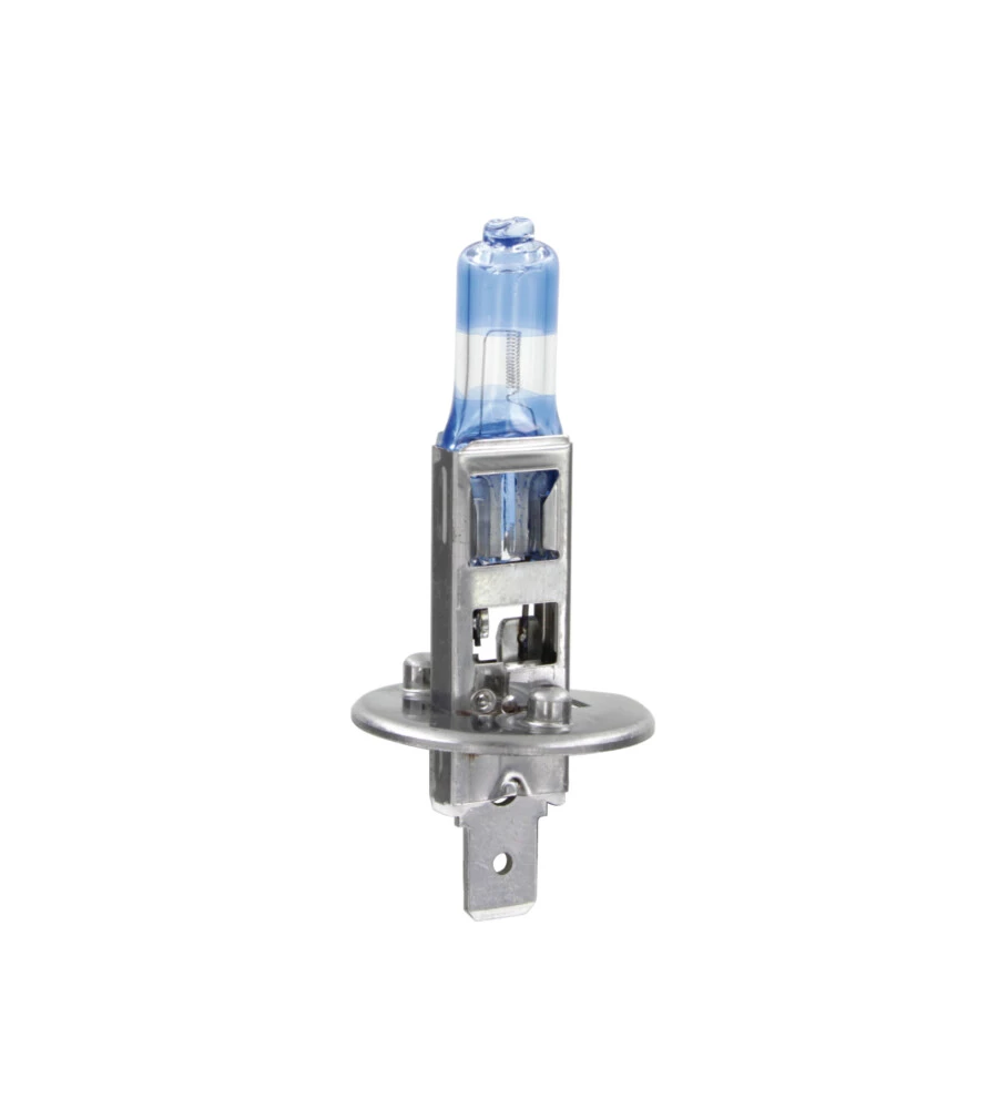 Lampada alogena 12v xenon top +120% luce - h1 - 55w - p14,5s - 2 pz  - scatola  58600