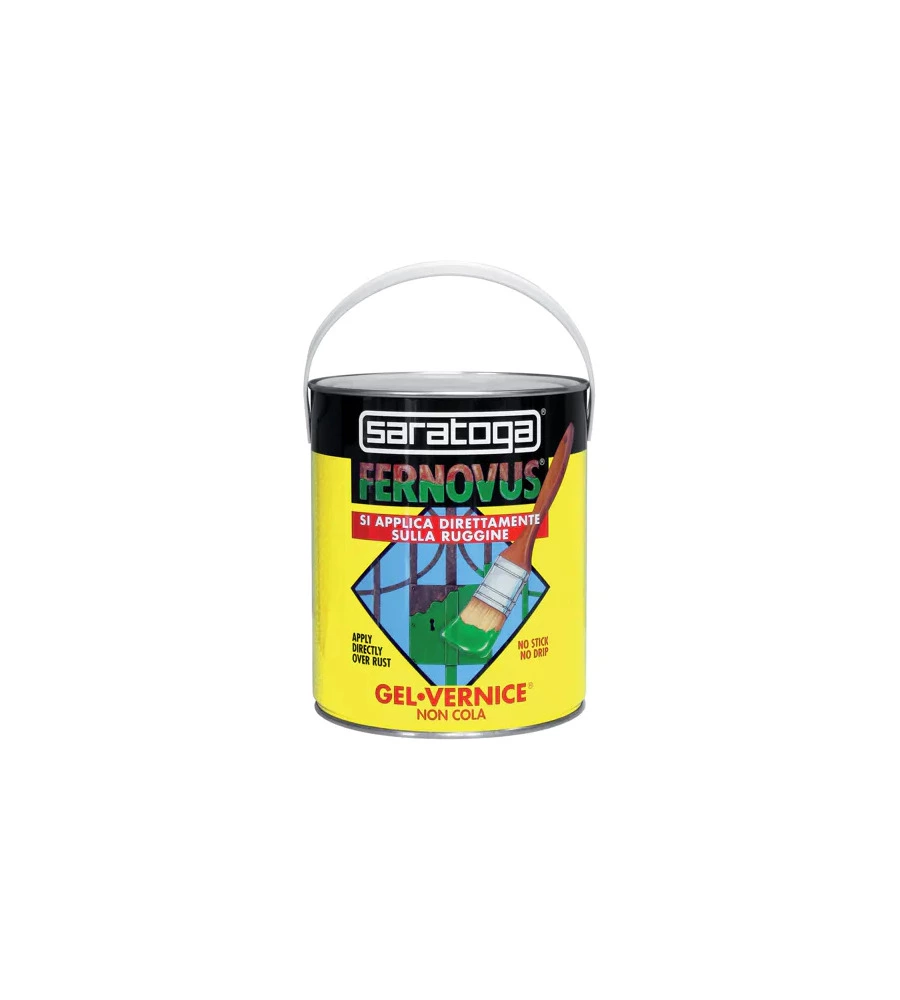 Smalto gel antiruggine saratoga "fernovus" grafite metallizzato 2,5 lt