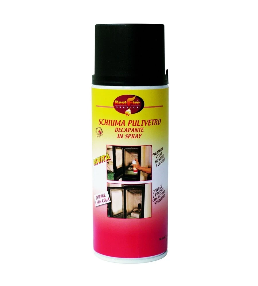 Schiuma pulivetro decapante spray bes fire formato da 400 ml.