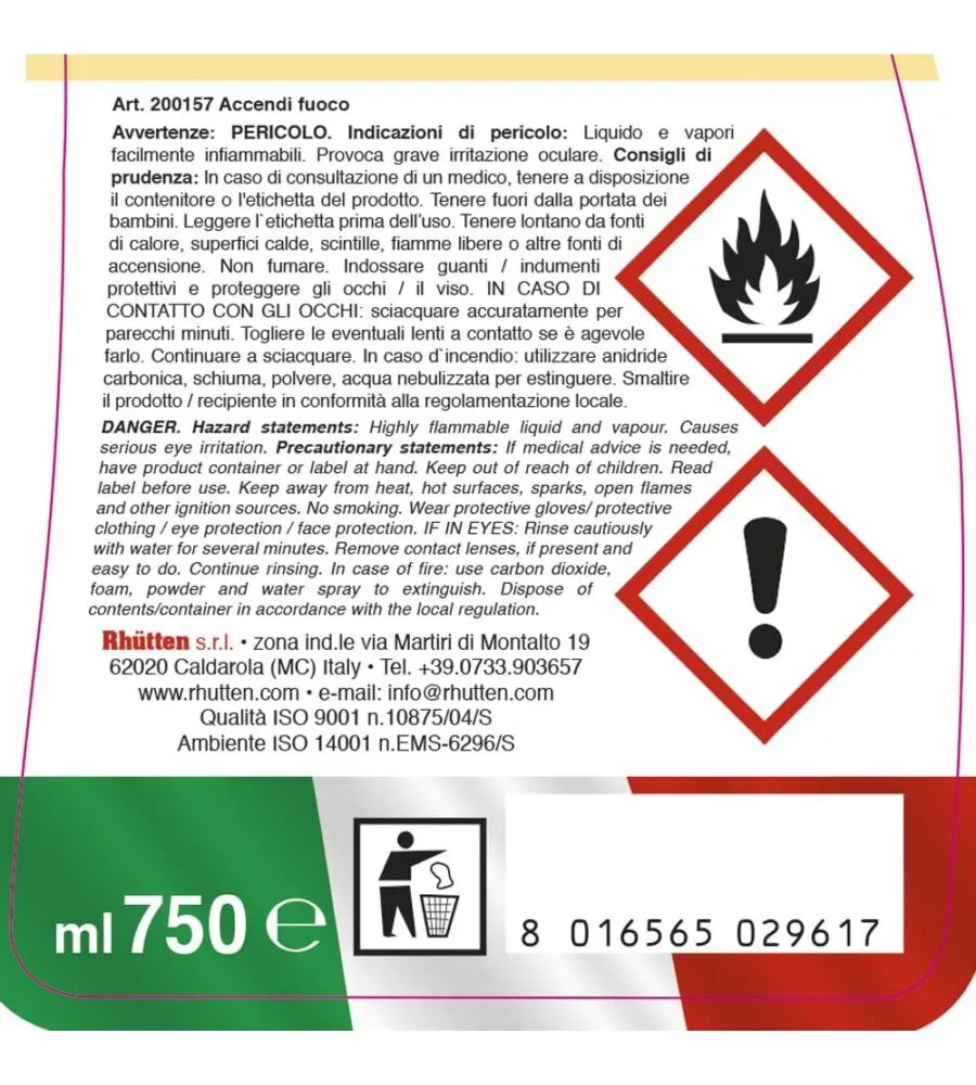 Spray accendifuoco legna e carbonella "neutron" da 750 ml.