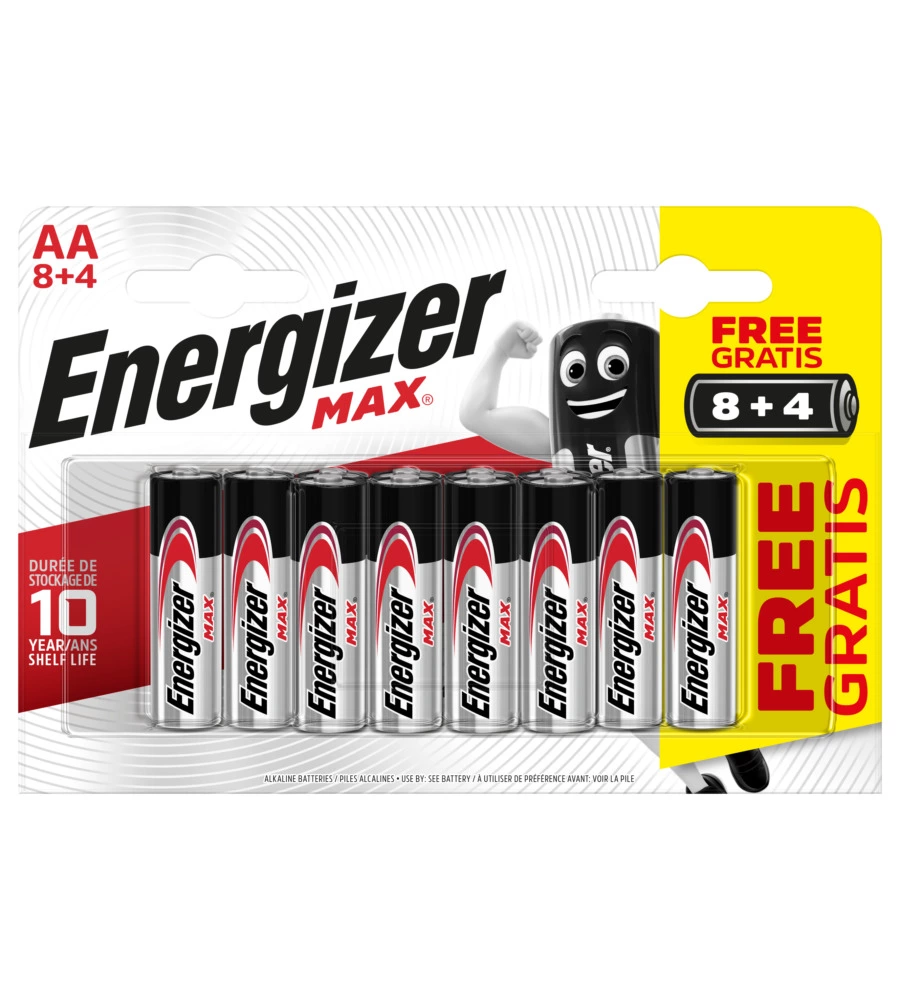 Batteria stilo ultra aa blister 8+4 - energizer