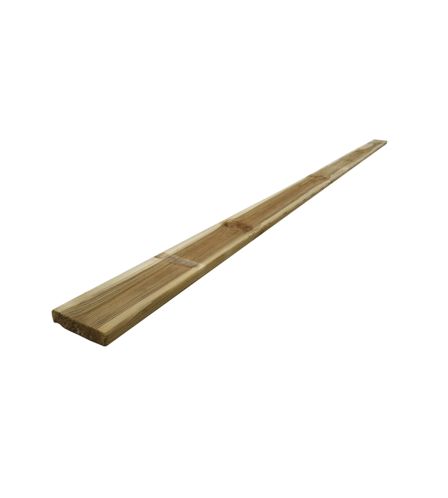 Listone da giardino in legno per pavimento zigrinato, 21x95x2400 mm