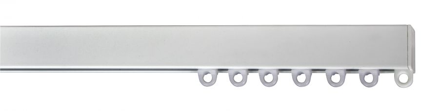 Binario per tende a pannello in alluminio bianco a 4 vie, per 4 pannelli,  manuale, con