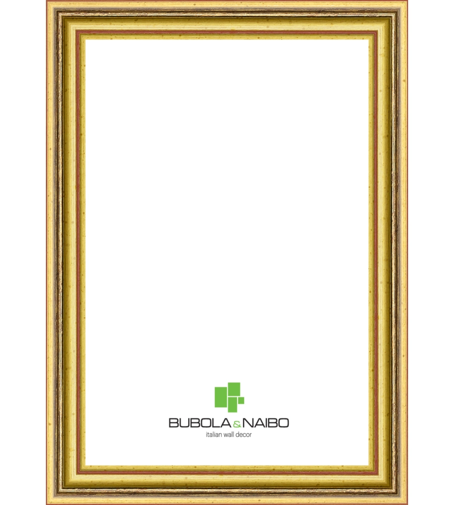 Cornice in legno colore oro "beta"- 20 x 30 cm