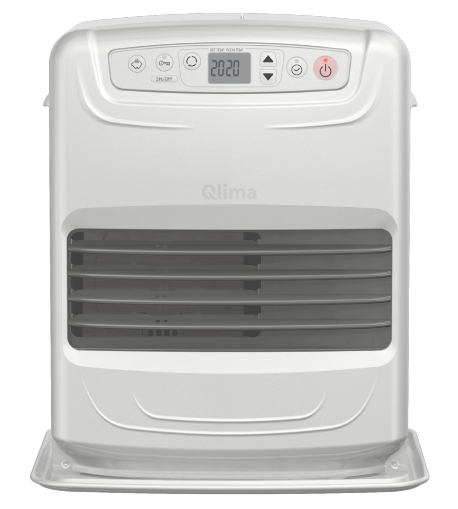 Stufa a combustibile liquido qlima "sre 3531 tc2" bianco 3,1 kw