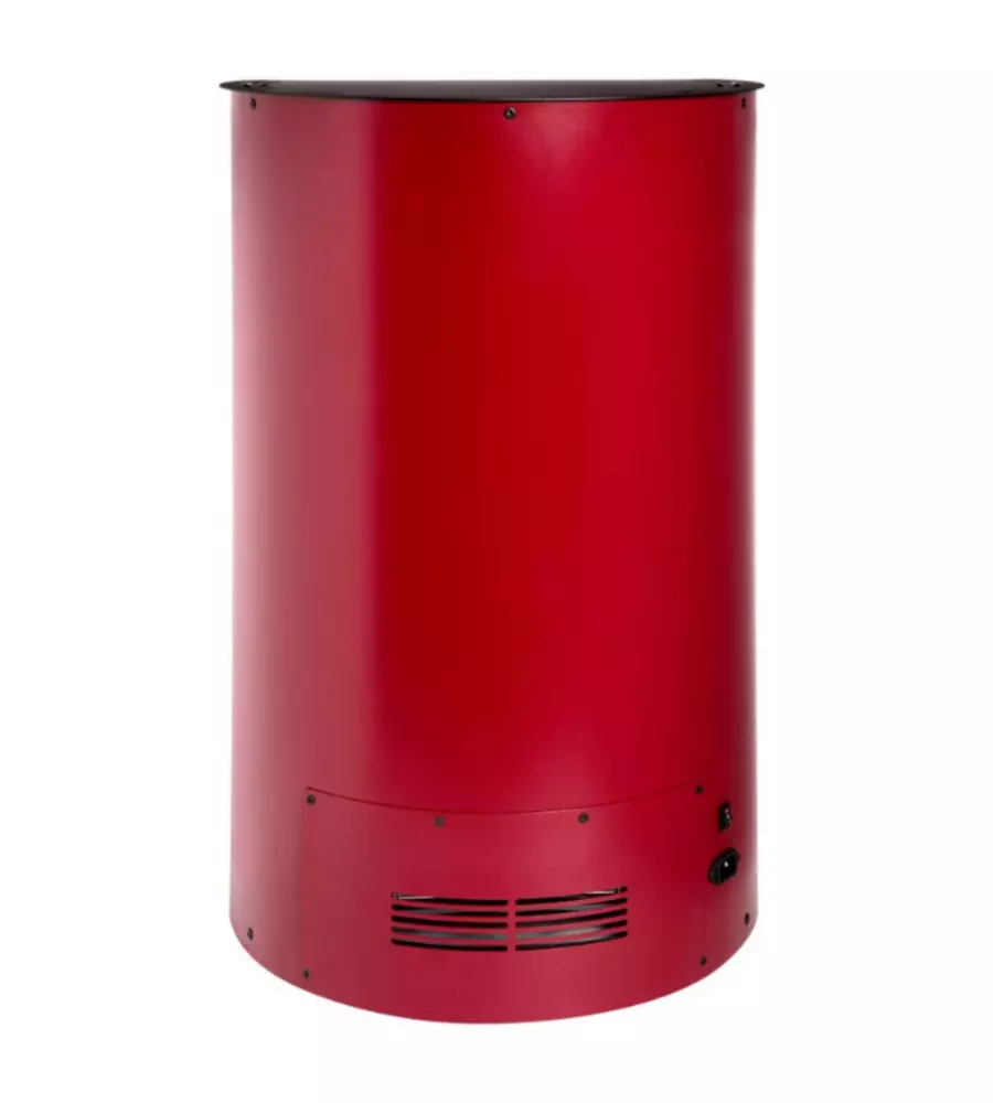 Stufa a bioetanolo ventilata tecno air system "ruby elegance" bordeaux 3 kw