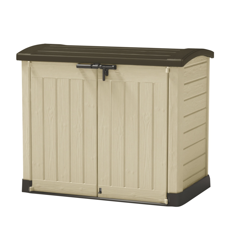 Keter - porta attrezzi multiuso in resina "store it out arc" - 1200 lt 146x82x120 cm beige